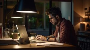 Table lamp eye health