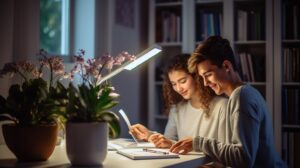 desk lamp lighting for studying
