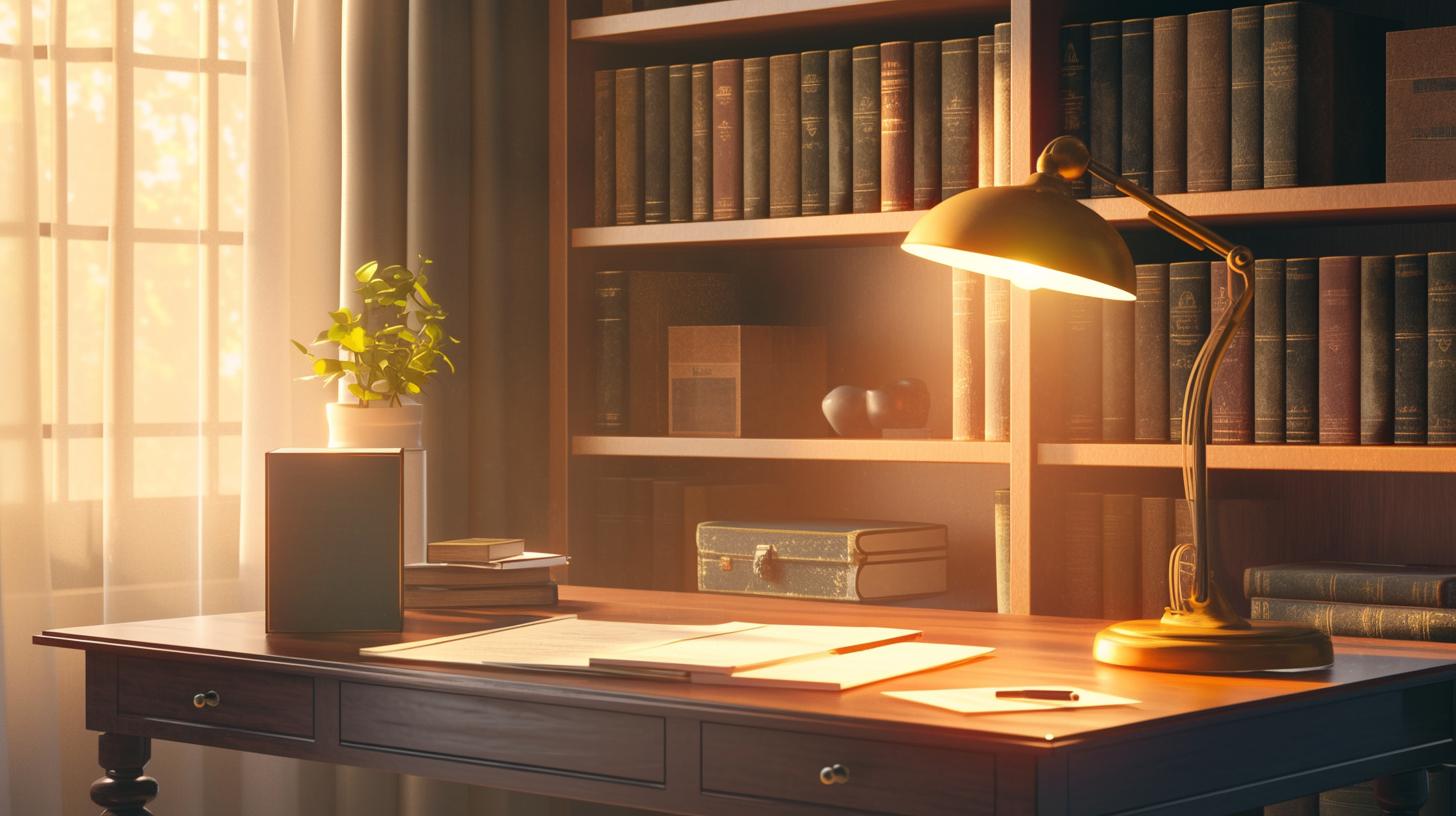 Ideal lamp height above a table