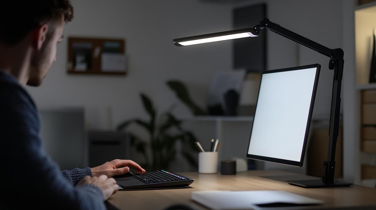 How does a desk lamp work