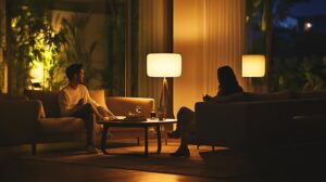 Table Lamp Placement in Living Room