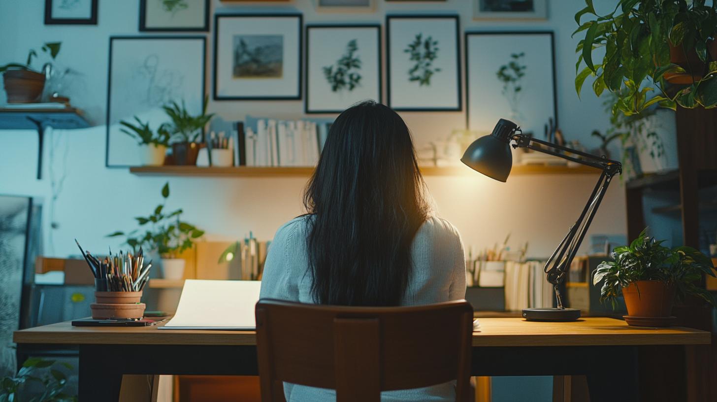 Table lamp eye health