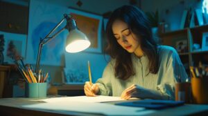 Lighting to reduce eye strain