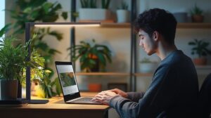 How does a desk lamp work