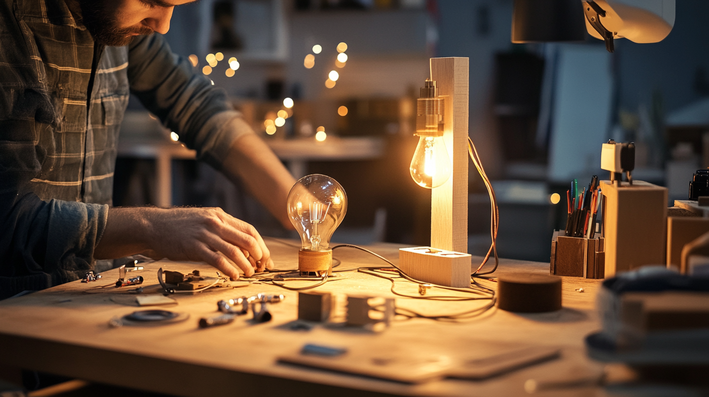 How to make a simple table lamp